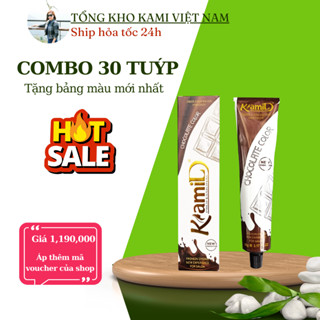 Thuốc nhuộm tóc Kami Combo 30 tuýp, tặng bảng màu (khách chọn mã, nhắn tin cho shop mã và số lượng)