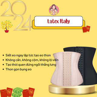 ĐAI NỊT BỤNG LATEX 9 XƯƠNG ITALY