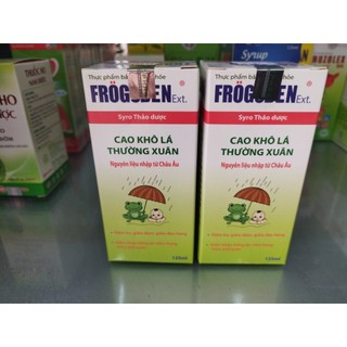 Frogsben siro thảo dược cao lá thường xuân gói và chai