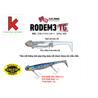Mồi câu cá lóc chẽm mú daiwa morethan sb-rodem 14g đi chìm