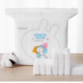 Bông tẩy trang thỏ 150 miếng maycreate