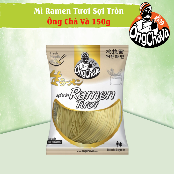 Mì Ramen Tươi Sợi Tròn Ông Chà Và 150g 