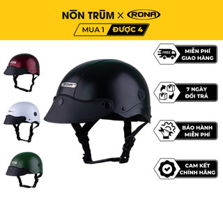Mũ bảo hiểm nửa đầu RONA sơn R5 freesize có thông gió, bảo hành 12 tháng