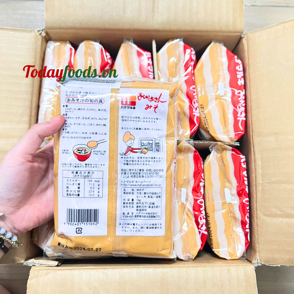 Tương Miso Okasan 1KG | Hàng chuẩn Nhật Bản