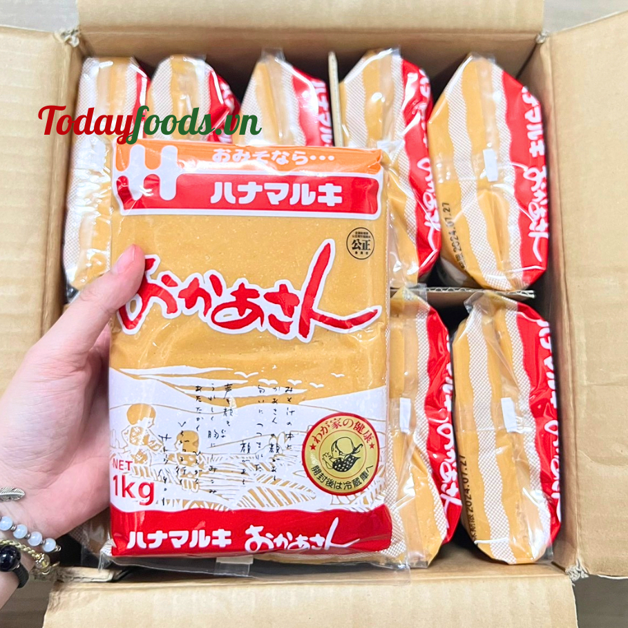Tương Miso Okasan 1KG | Hàng chuẩn Nhật Bản