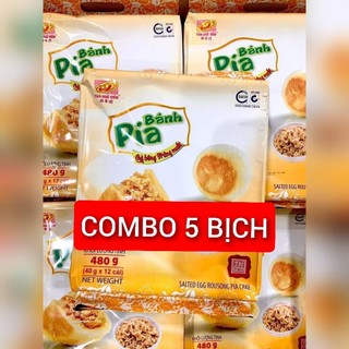 Combo sỉ 5 bánh pía chà bông trứng muối