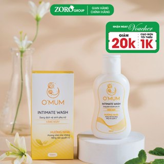 Dung dịch vệ sinh phụ nữ hàng ngày O Mum 100ml làm hồng và dưỡng ẩm vùng