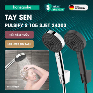 Tay sen kèm giá đỡ hansgrohe pulsify select s 105 3jet 24303