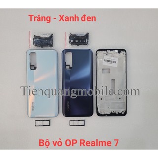 Bộ vỏ Oppo Realme 7 (gồm vỏ, kính cam, nút bấm, khung xương, khe sim)