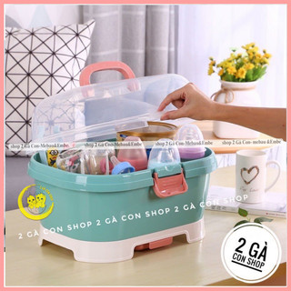 Khay úp bình sữa có nắp đạy Jupin