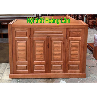 Tủ giầy gỗ xoan đào 4 cánh chớp