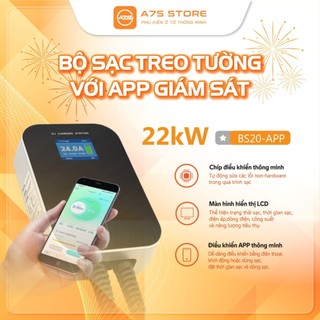 Bộ sạc gắn tường 22kw 3 pha bs20-bc-22kw-app