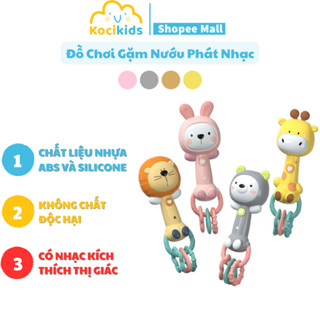 Đồ chơi gặm nướu có nhiều giai điệu (nhạc tiếng anh) làm từ nhựa, silicon cao cấp (tặng kèm pin)