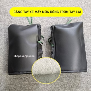  Găng Tay Xe Máy Mùa Đông Trùm Tay Lái Lót Nhung Giữ Ấm Tay Da PVC Chống Nước Cản Gió 3 Lớp Độ Bền Cao | GSUN HN 