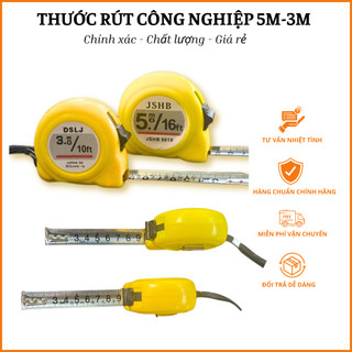 Thước rút, thước cuộn vàng giá rẻ 3m và 5m - Nhanh gọn, chính xác