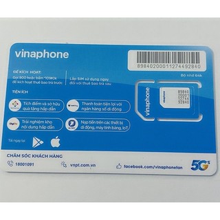 Phôi Sim Trắng Vinaphone 5G