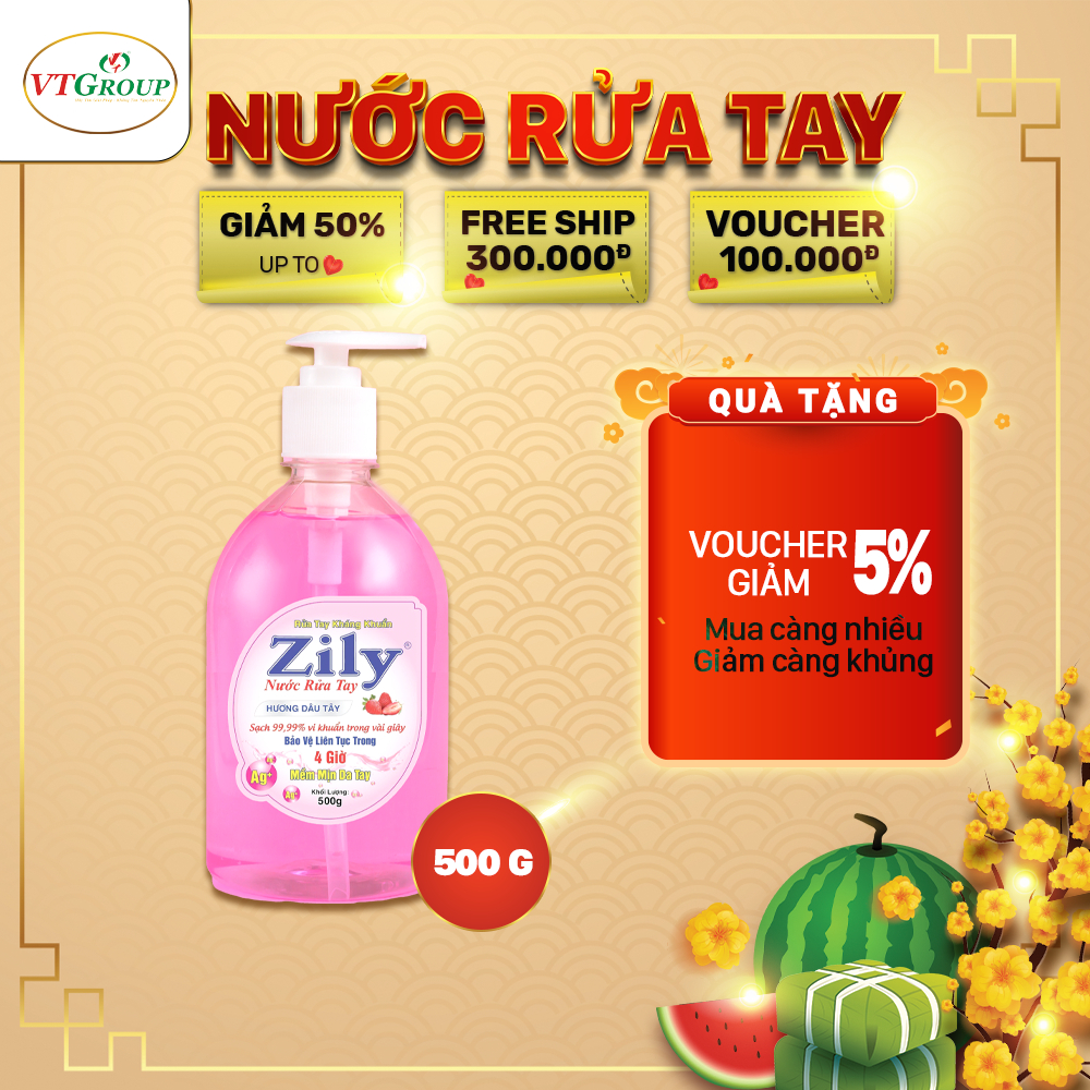 Nước Rửa Tay Zily Chai 500g