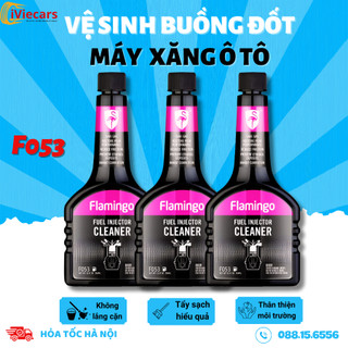 Vệ sinh buồng đốt kim phun động cơ ô tô Flamingo F053 Fuel Injector Cleaner dung tích 354ml làm sạch cặn bám