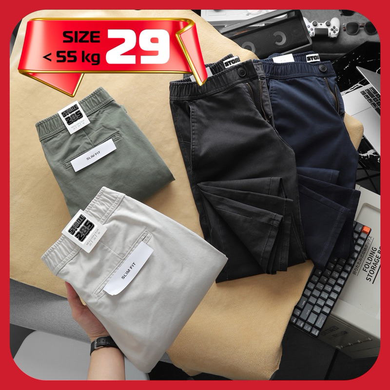 🏆SIZE 29🏆 CHẤT LƯỢNG 🔥 Các mẫu Quần Kaki vnxk store285 S29L1 cao cấp - co giãn - Slimfit