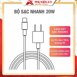 Bộ Củ Cáp Sạc nhanh 20W cam kết sạc nhanh ổn định  bảo hành 12 Tháng