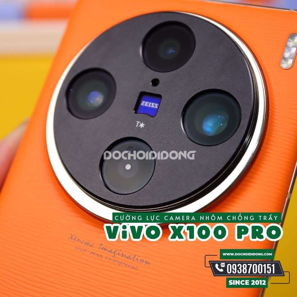 Miếng Dán Cường Lực Camera Bằng Nhôm Bảo Vệ Vivo X100 - X100s - X100 Pro Ultra