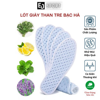 Lót Giày Thể Thao Khử Mùi Thiết Kế Dạng Lỗ Chống Mồ Hôi Chân Khử Khuẩn Thoáng Khí Chất Liệu Vải Than Tre - Eo.sportdz