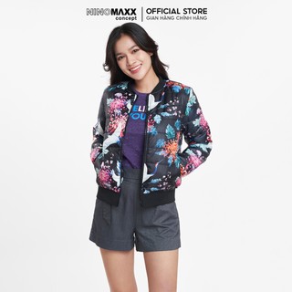 NINOMAXX Áo Khoác Bomber Nữ Chần Gòn Trượt Nước Họa Tiết 1805115