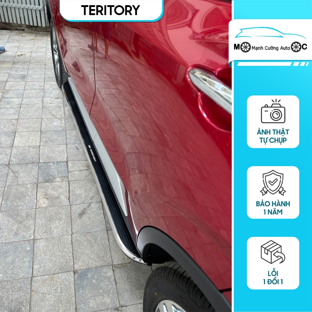 Bậc lên xuống ô tô bệ bước chân Ford Territory Mạnh Cường Auto bảo hành 1 năm Lắp Ráp dễ dàng hướng 