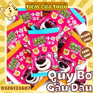Bánh quy sữa gấu dâu lotso, bánh quy bơ sữa, bánh gấu dâu losto