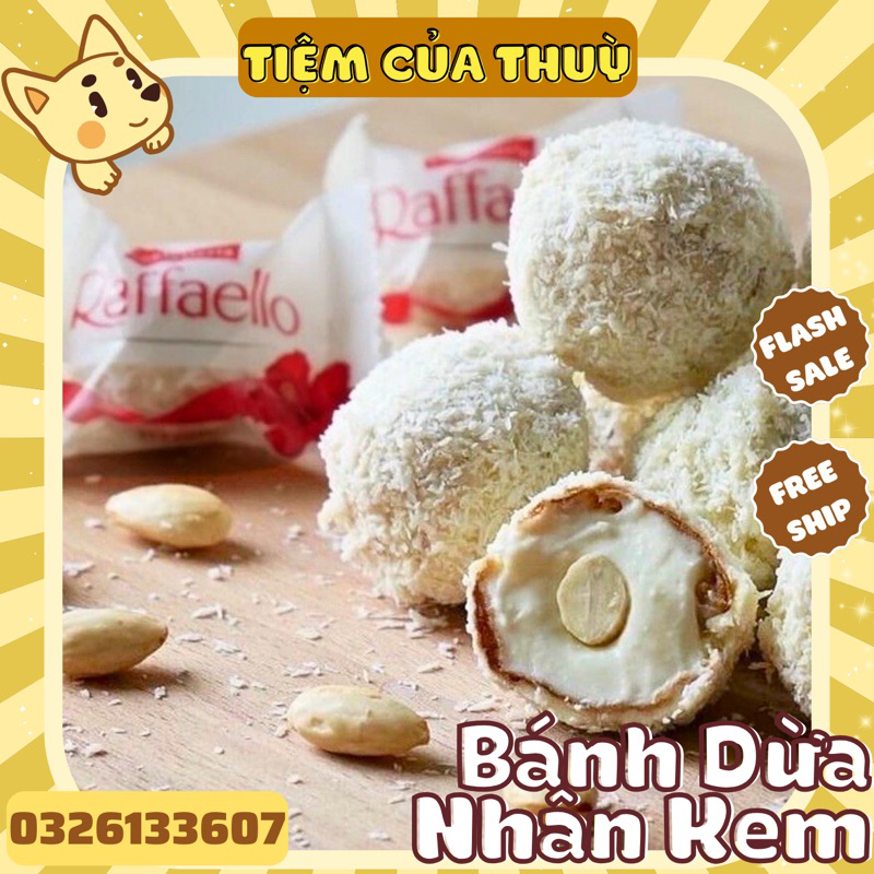 500G Bánh Phủ Dừa Nhân Sữa Chua Đậu Phộng Chuẩn Vị