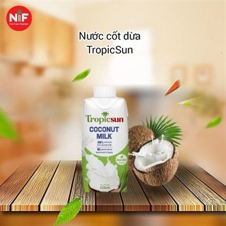 Nước cốt dừa độ béo cao nif tropicsun 330ml/ cốt dừa đặc dạng kem