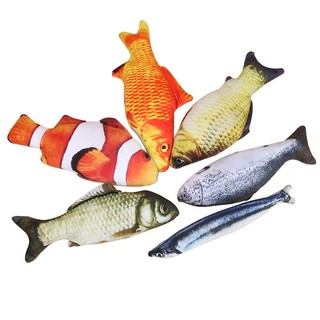 Đồ chơi mèo - cá canip cá nhồi bông cho mèo