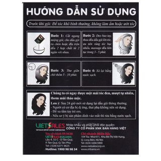 Gội là đen thảo mộc Ohbama (10 gói x 25ml)