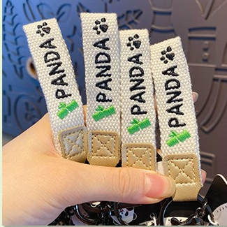 Móc khóa Gấu trúc khắc gỗ Panda đáng yêu dùng làm móc chìa khóa, treo balo, túi xách, quà tặng - RÁP