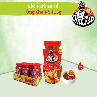 Lốc 6 Hũ Sa Tế Ông Chà Và 115g (Hot Satay Sauce)