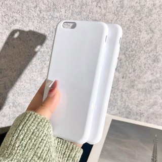 [ Iphone 6/6s ] Ốp Lưng Silicon Màu Trắng Bóng