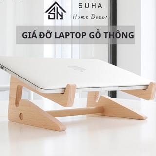 Giá đỡ laptop giá kê máy tính bằng gỗ kệ để macbook ipad có thể gấp gọn phù hợp tất cả các loại laptop - Anhvu Office