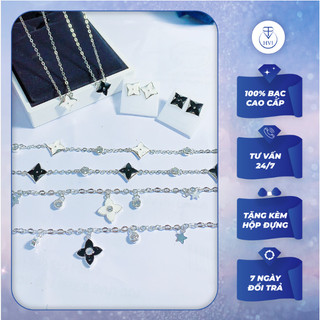 Set sơn mới xinh cho nữa bạc 925 kèm hộp đựng - Trang sức cao cấp HVJ
