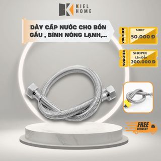 Dây cấp nước bình nóng lạnh dùng cho bồn cầu ,vòi lavabo, bình nóng lạnh chất liệu inox 304