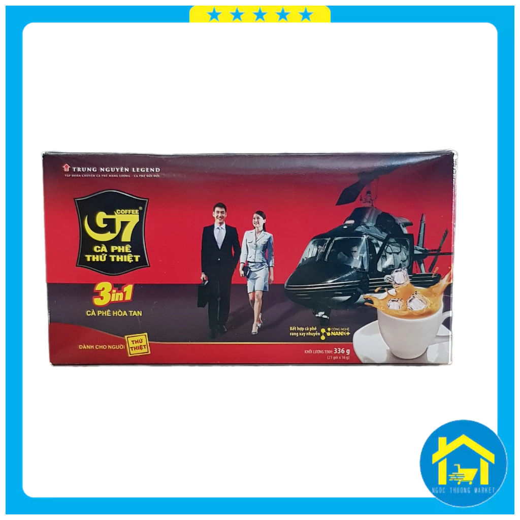 Cà phê hòa tan G7 hộp 336g (21 gói x 16g)