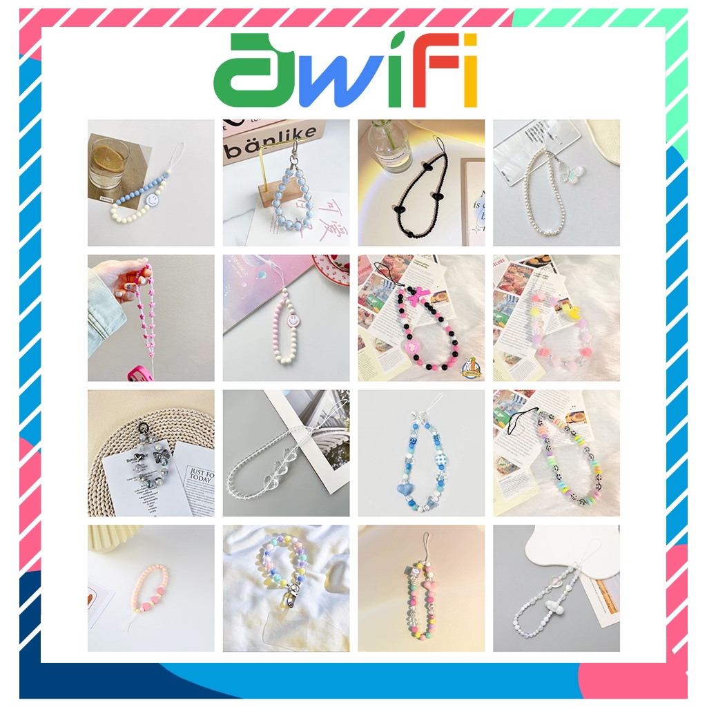 Dây Đeo Điện Thoại / Chìa Khóa / Điện Thoại Bằng acrylic Mặt Họa Tiết Bướm / Dây đeo ốp lưng - Awifi Case Z4-2