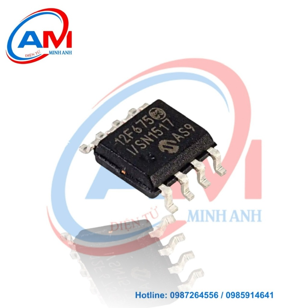 Set 5 Linh Kiện Điện Tử PIC12F675-I / SN PIC12F675 12F675-I / SN PIC12F629-I / SN 12F629 SOP