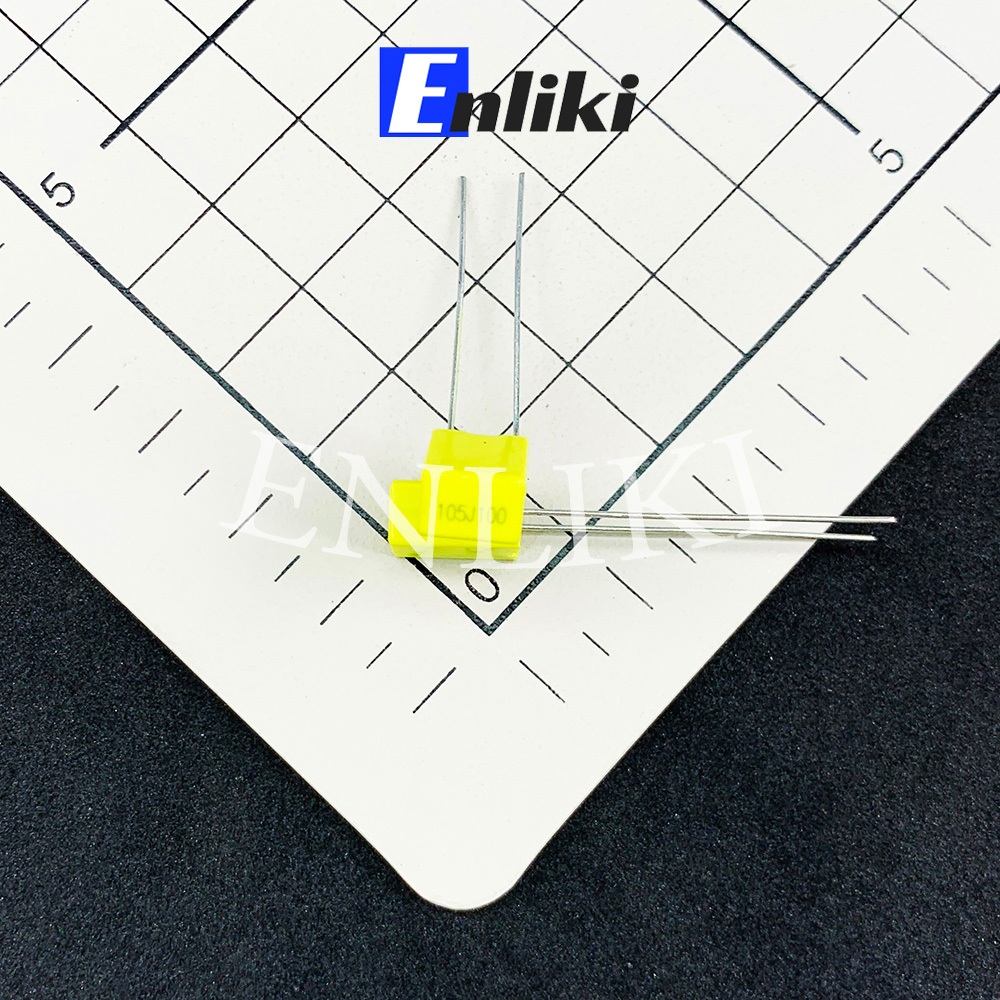 1uF Tụ 105J 100V Màu Vàng 5mm