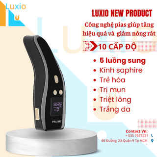  Máy Triệt Lông Vĩnh Viễn 10 Cấp - Trẻ Hóa Da Premium Vô Hạn Xung Triệt Tận Gốc - Tặng Kính+Dao Cạo BH  36TH  