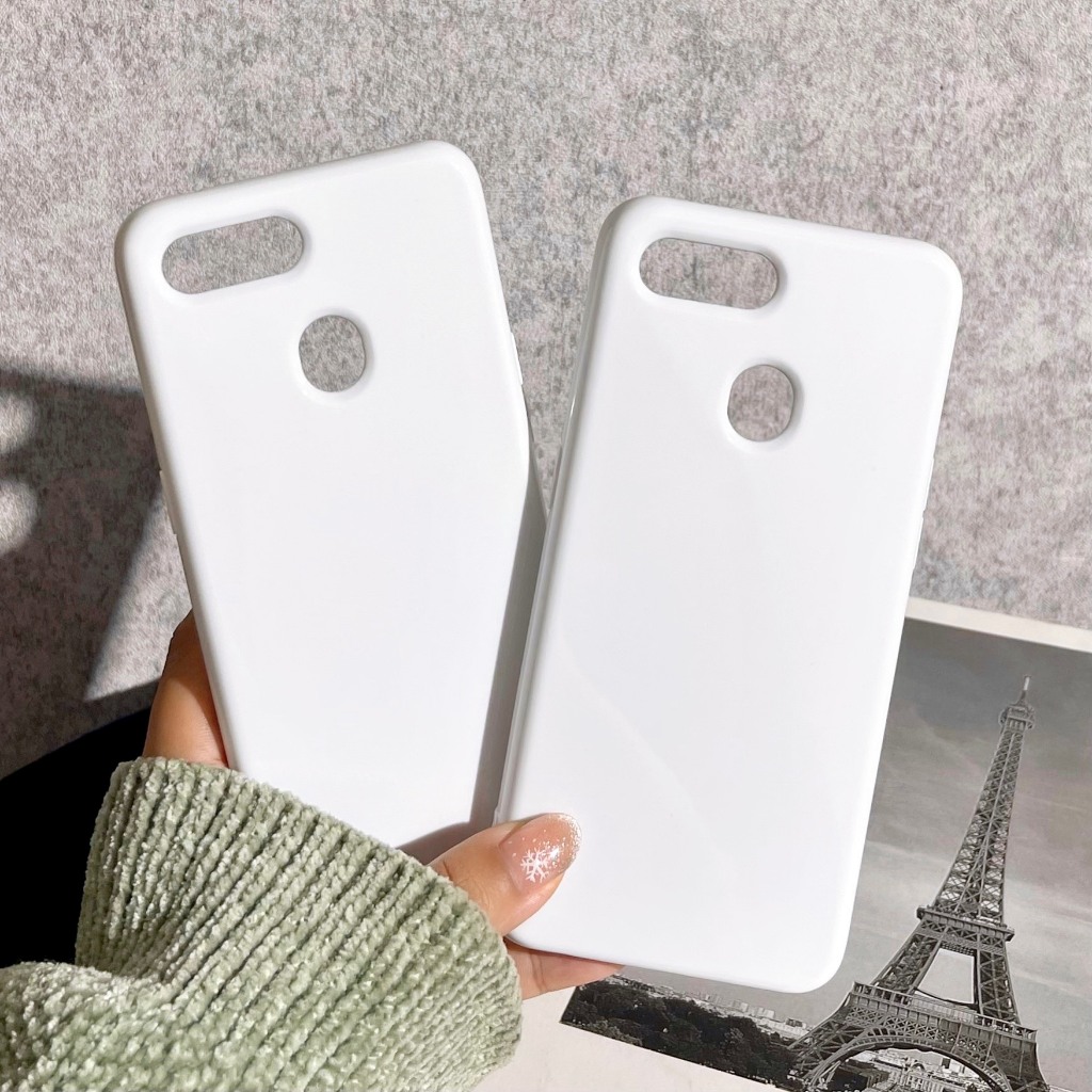 [ Oppo F9/F9 pro/realme 2 pro ] Ốp Lưng Silicon Màu Trắng Bóng