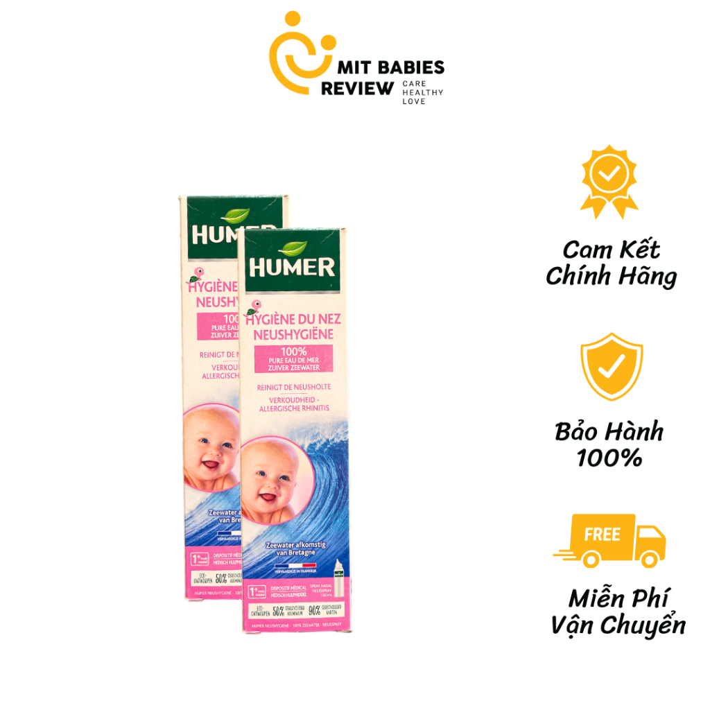 Xịt mũi ưu trương Humer nez bouche verstopte neus 150ml