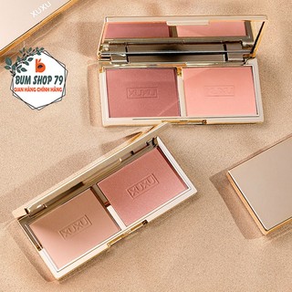  Má Hồng Xuxu 2 Màu Có Nhũ Giúp Trang Điểm Rạng Ngời Bảng Phấn Má Dòng Hoa Hồng Đào Chất Mịn Lì Lâu Trôi Chống Nước. 
