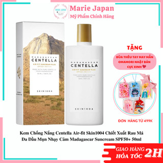 Kem Chống Nắng Centella Air-fit Skin1004 Chiết Xuất Rau Má Madagascar Suncream SPF50+ 50ml