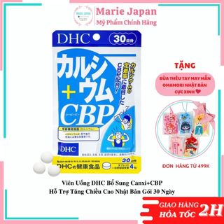Viên Uống DHC Bổ Sung Canxi+CBP Hỗ Trợ Tăng Chiều Cao Nhật Bản Gói 30 Ngày