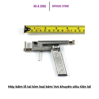 Máy bấm lỗ tai kim loại kèm 196 khuyên siêu tiện lợi